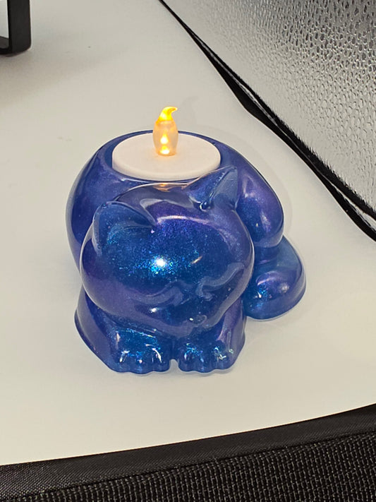 Handcrafted Cat-Shaped Candle Holder