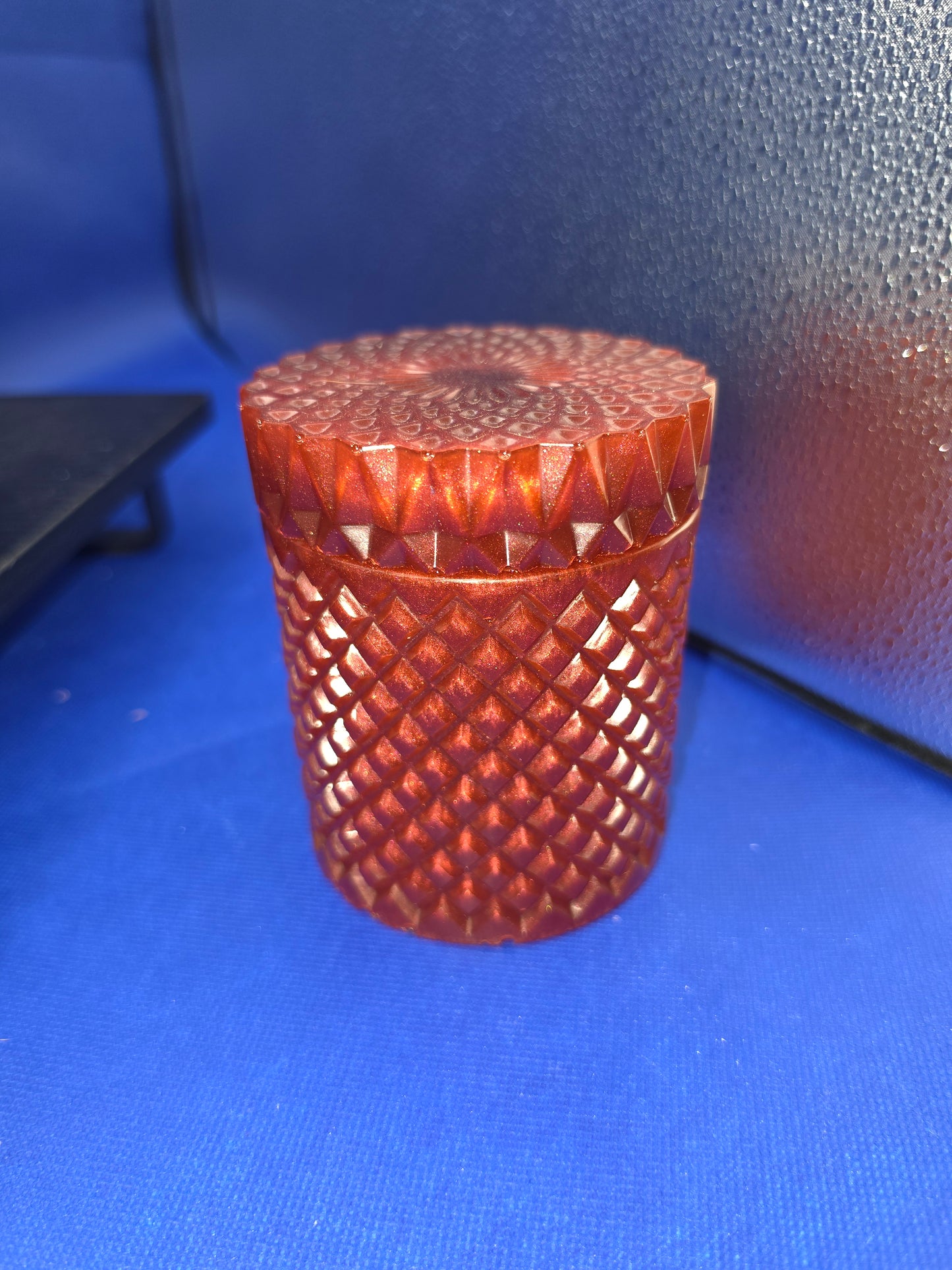 Large Flat Lid Decorative Jars